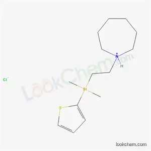 1-{2-[dimethyl(thiophen-2-yl)silyl]ethyl}azepanium chloride