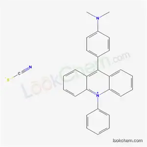 Molecular Structure of 82679-88-7 (ACRIDINIUM, 9-(4-(DIMETHYLAMINO)PHENYL)-10-PHENYL-, THIOCYANATE)