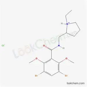 Molecular Structure of 82952-65-6 (2-((3,5-Dibromo-2,6-dimethoxybenzamido)methyl)-1-ethylpyrrolidine hydr ochloride)