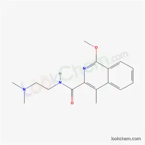 Molecular Structure of 89928-85-8 (N-[2-(dimethylamino)ethyl]-1-methoxy-4-methylisoquinoline-3-carboxamide)