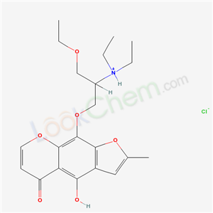 [1-ethoxy-3-(4-hydroxy-2-methyl-5-oxofuro[3,2-g]chromen-9-yl)oxypropan-2-yl]-diethylazanium chloride