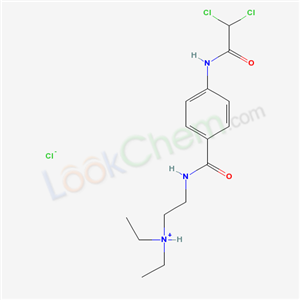 2-[[4-[(2,2-dichloroacetyl)amino]benzoyl]amino]ethyl-diethylazaniumchloride