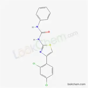 Molecular Structure of 5695-15-8 (1-[4-(2,4-dichlorophenyl)-1,3-thiazol-2-yl]-3-phenylurea)