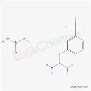 Molecular Structure of 71198-38-4 (dihydroxy-oxo-azanium; 2-[3-(trifluoromethyl)phenyl]guanidine)
