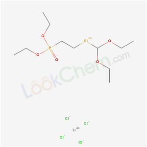 Phosphonic acid, (2-(diethoxymethylsilyl)ethyl)-, diethyl ester, reaction products with titanium tetrachloride