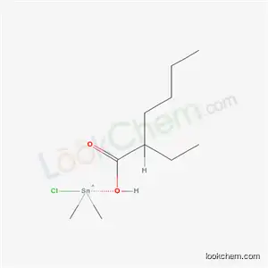Molecular Structure of 82963-02-8 (chloro[(2-ethyl-1-oxohexyl)oxy]dimethylstannane)