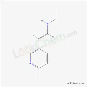 Molecular Structure of 84145-41-5 ((Z)-N-Ethyl-2-(6-methyl-3-pyridyl)vinylamine)