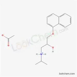 Molecular Structure of 93982-03-7 ([2-hydroxy-3-(naphthyloxy)propyl]isopropylammonium acetate)