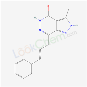 2-cinnamyl-7-methyl-3,4,8,9-tetrazabicyclo[4.3.0]nona-2,6,9-trien-5-one cas  63195-20-0