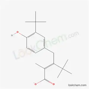 Molecular Structure of 36536-48-8 ((2Z)-3-(3-tert-butyl-4-hydroxybenzyl)-2,4,4-trimethylpent-2-enoate)