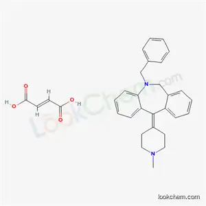 Molecular Structure of 23239-59-0 (5-benzyl-11-(1-methylpiperidin-4-ylidene)-6,11-dihydro-5H-dibenzo[b,e]azepine (2E)-but-2-enedioate)