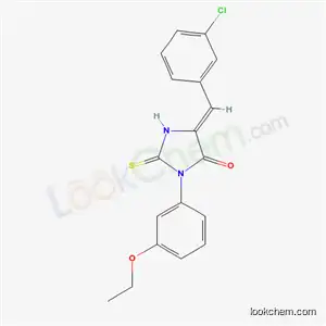 Molecular Structure of 72799-44-1 ((5Z)-5-[(3-chlorophenyl)methylidene]-3-(3-ethoxyphenyl)-2-thioxoimidazolidin-4-one)
