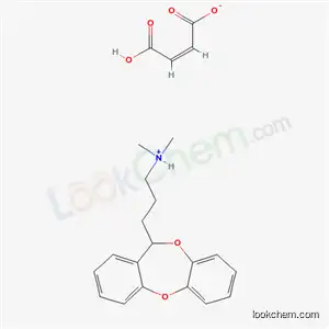 Molecular Structure of 81890-65-5 (3-(11H-dibenzo[b,e][1,4]dioxepin-11-yl)-N,N-dimethylpropan-1-aminium (2Z)-3-carboxyprop-2-enoate)