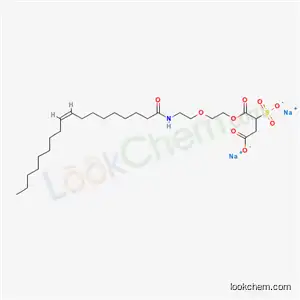 Molecular Structure of 56388-43-3 (disodium C-[2-[2-[(1-oxooctadec-9-enyl)amino]ethoxy]ethyl] sulphonatosuccinate)