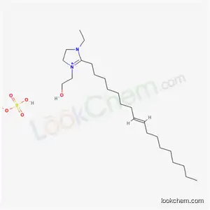 Molecular Structure of 68039-12-3 (1-ethyl-2-(8-heptadecyl)-4,5-dihydro-3-(2-hydroxyethyl)-1H-imidazolium ethyl sulphate)