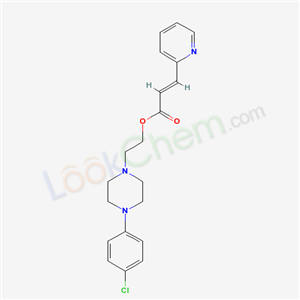 1-Piperazineethanol, 4-(p-chlorophenyl)-, 2-pyridineacrylate(ester)