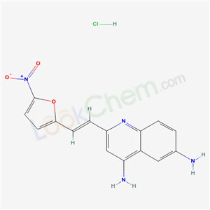 4,6-DIAMINO-2-(2-(5-NITRO-2-FURYL)VINYL)QUINOLINE HCL
