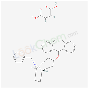 8-Benzyl-3-alpha-((10,11-dihydro-5H-dibenzo(a,d)cyclohepten-5-yl)oxy)nortropane maleate