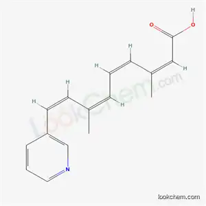 2,4,6,8-Nonatetraenoic acid, 3,7-dimethyl-9-(3-pyridinyl)-, (all-E)-