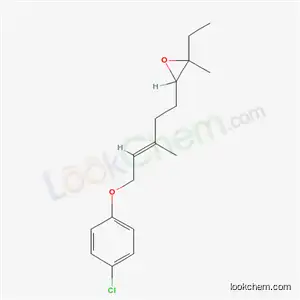 Molecular Structure of 38896-81-0 (3-[(3E)-5-(4-chlorophenoxy)-3-methylpent-3-en-1-yl]-2-ethyl-2-methyloxirane)