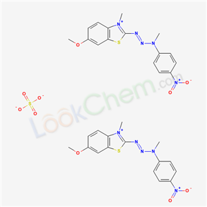 N-(6-methoxy-3-methyl-benzothiazol-2-yl)diazenyl-N-methyl-4-nitro-aniline sulfate