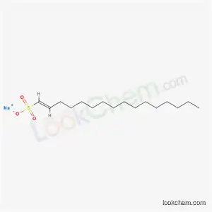Molecular Structure of 11067-19-9 (sodium hexadecenesulphonate)