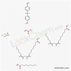 Molecular Structure of 69029-35-2 (9,12-Octadecadienoic acid (9Z,12Z)-, dimer, polymer with (chloromethyl)oxirane, 4,4-(1-methylethylidene)bisphenol and 2-propenoic acid, nonanoate)