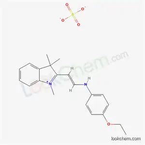 Molecular Structure of 70353-84-3 (2-[2-[(4-ethoxyphenyl)amino]vinyl]-1,3,3-trimethyl-3H-indolium hydrogen sulphate)