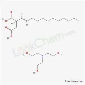 Molecular Structure of 64396-12-9 (Succinic acid, dodecenyl-, triethanolamine salt (1:1))