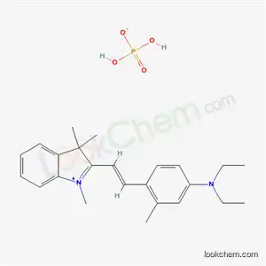 Molecular Structure of 72208-34-5 (3H-Indolium, 2-[2-[4-(diethylamino)-2- methylphenyl]ethenyl]-1,3,3-trimethyl-, [2S-(2α,5α,6)]-, phosphate (1:1))