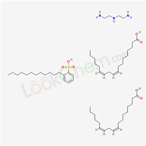 N-(2-aminoethyl)ethane-1,2-diamine; 2-dodecylbenzenesulfonic acid; (9Z,12Z)-octadeca-9,12-dienoic acid