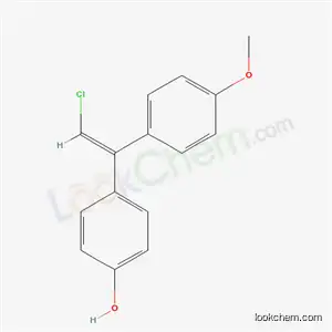 Molecular Structure of 79639-29-5 (4-[(Z)-2-chloro-1-(4-methoxyphenyl)ethenyl]phenol)
