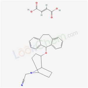 3-(10,11-DIHYDRO-5H-DIBENZO(A,D)CYCLOHEPTEN-5-YLOXY)TROPANE-8-ACETONITRILE HYDROGENMALEATE