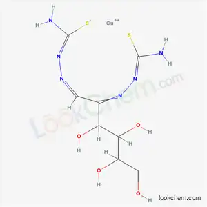 Molecular Structure of 54446-28-5 (copper (Z)-amino-[[(1E)-1-[(Z)-(amino-sulfido-methylidene)hydrazinylidene]-3,4,5,6-tetrahydroxy-hexan-2-ylidene]hydrazinylidene]methanethiolate)