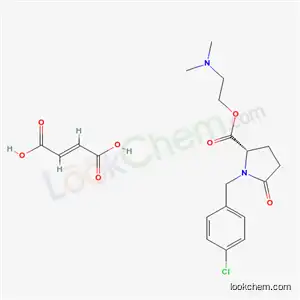Molecular Structure of 59749-44-9 (2-(dimethylamino)ethyl 1-(4-chlorobenzyl)-5-oxo-L-prolinate (2E)-but-2-enedioate)