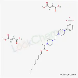 Molecular Structure of 65274-54-6 (nonyl 2-[4-(2-{4-[3-(trifluoromethyl)phenyl]piperazin-1-yl}ethyl)piperazin-1-yl]propanoate di[(2E)-but-2-enedioate])