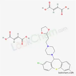Piperazine, 1-(8-chloro-10,11-dihydro-3-fluorodibenzo(b,f)thiepin-10-yl)-4-(2-(1,3-dioxolan-2-yl)ethyl)-, (Z)-2-butenedioate (1:2)
