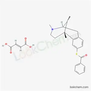 Molecular Structure of 71780-68-2 (Benzenecarbothioic acid, S-(1,2,3,4,5,6-hexahydro-3,6,11-trimethyl-2,6 -methano-3-benzazocin-8-yl) ester, (2-alpha,6-alpha,11R*)-, (+-)-, (E) -2-butenedioate (1:1), hydrate)