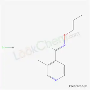 Molecular Structure of 72990-10-4 ((E)-1-(3-methylpyridin-4-yl)-N-propoxymethanimine hydrochloride (1:1))