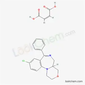 4H-(1,4)Oxazino(4,3-a)(1,4)benzodiazepine, 1,2,4a,5-tetrahydro-9-chloro-7-phenyl-, (Z)-2-butenedioate (1:1)