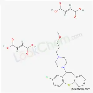 Molecular Structure of 101040-83-9 (1-(8-chloro-10,11-dihydrodibenzo[b,f]thiepin-10-yl)-4-(3-methoxypropyl)piperazine di[(2E)-but-2-enedioate])