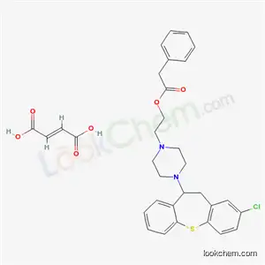 Molecular Structure of 108263-52-1 (2-[4-(2-chloro-10,11-dihydrodibenzo[b,f]thiepin-10-yl)piperazin-1-yl]ethyl phenylacetate (2E)-but-2-enedioate)
