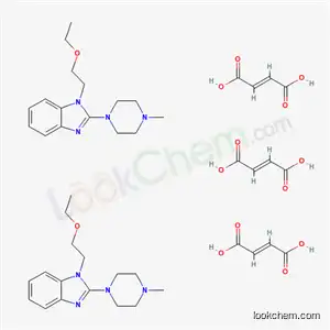 Molecular Structure of 87233-66-7 (1-(2-ethoxyethyl)-2-(4-methylpiperazin-1-yl)-1H-benzimidazole (2E)-but-2-enedioate (2:3))
