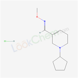 3-PYRIDINECARBOXALDEHYDE,1,2,5,6-TETRAHYDRO-1-CYCLOPENTYL-,O-METHYLOXIME,HCL,(E)-