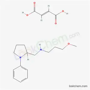 Molecular Structure of 142469-86-1 ((-)-N-(3-Methoxypropyl)-1-phenyl-2-pyrrolidinemethanamine fumarate)