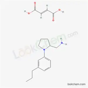 Molecular Structure of 142469-99-6 (2-Pyrrolidinemethanamine, 1-(3-propylphenyl)-, (-)-, (E)-2-butenedioat e (1:1))