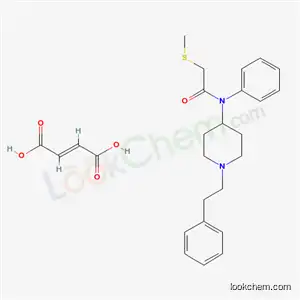 Molecular Structure of 130820-22-3 (but-2-enedioic acid, 2-methylsulfanyl-N-(1-phenethyl-4-piperidyl)-N-ph enyl-acetamide)