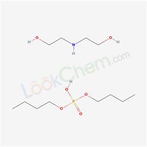 Dibutyl hydrogen phosphate, compound with 2,2-iminodiethanol (1:1)