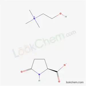 Molecular Structure of 5046-71-9 ((2-Hydroxyethyl)trimethylammonium 5-oxoprolinate)