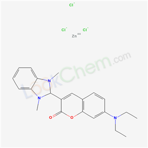 2-[7-(diethylamino)-2-oxo-2H-1-benzopyran-3-yl]-1,3-dimethyl-1H-benzimidazole trichlorozincate
